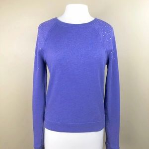 NEW VS Pink Pullover Long Raglan Sleeve Rhinestone